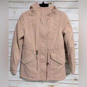 Sebby Women’s Winter Coat - Size XS - Pink with Hoodie